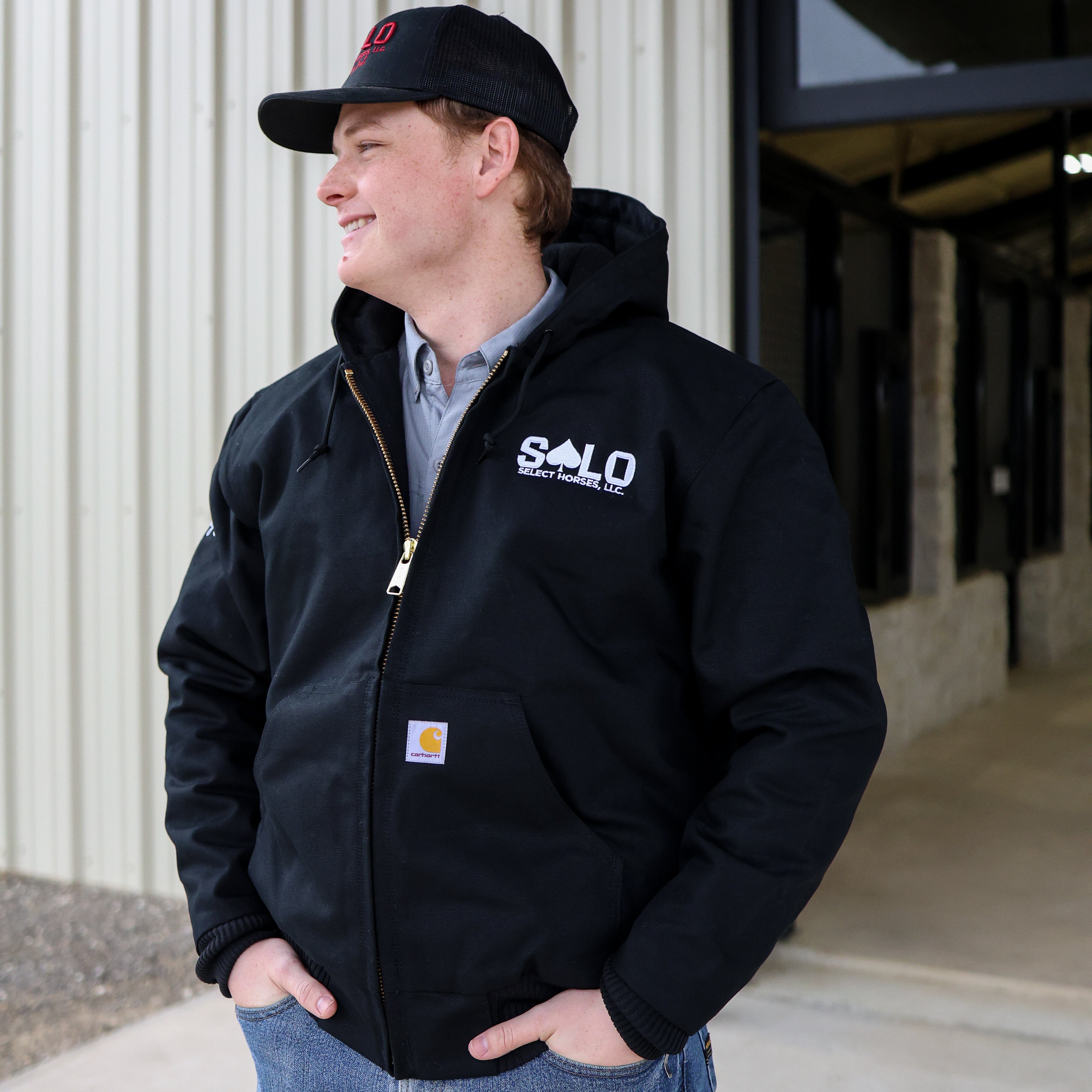 Embroidered Carhartt Quilted Flannel Lined Duck Active Jacket