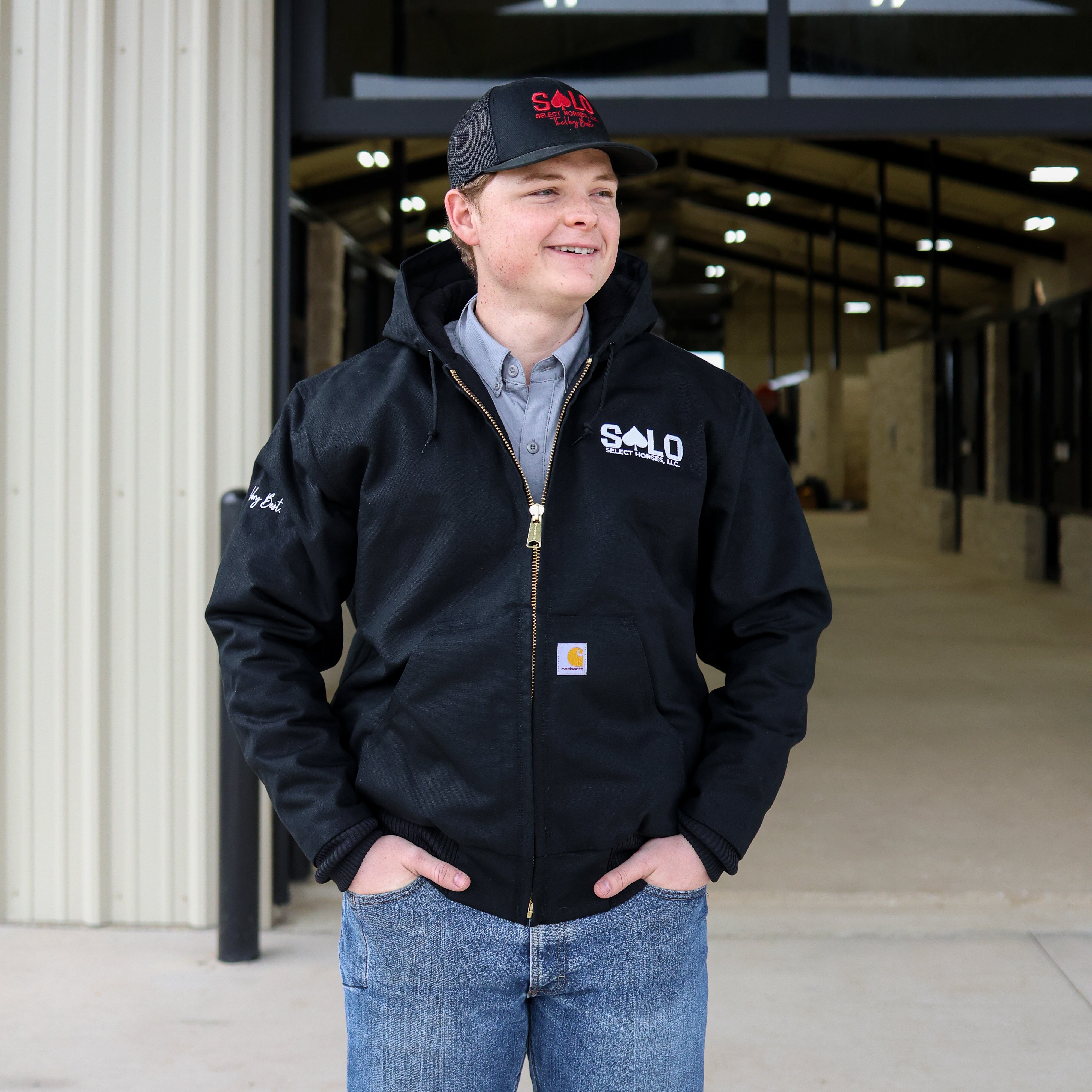 Embroidered Carhartt Quilted Flannel Lined Duck Active Jacket