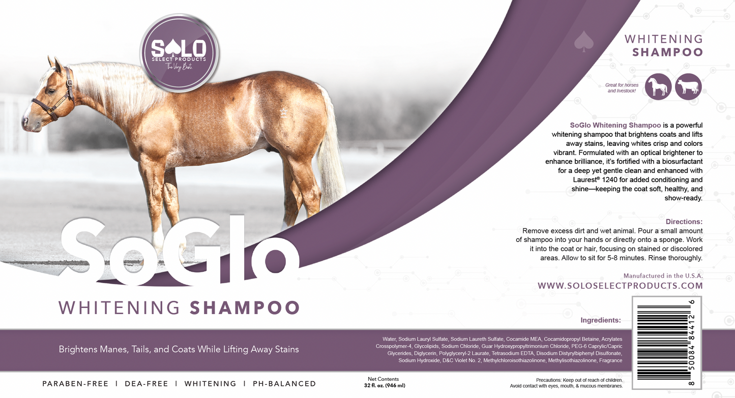 SoGlo Equine Whitening Shampoo