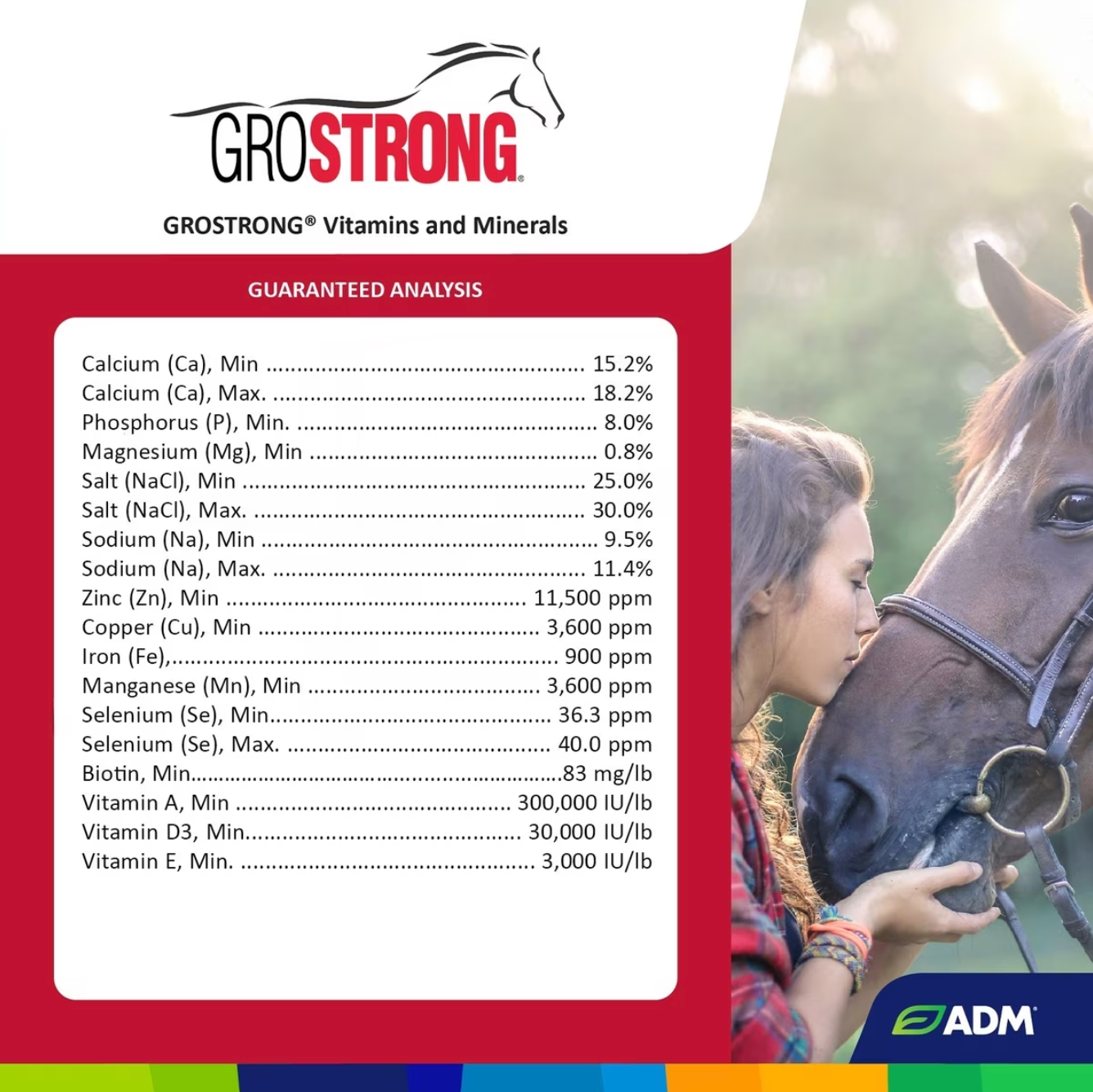 ADM GROSTRONG Granules Horse Supplement, 5-lb bag