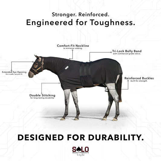 Equine Full-Body Slinky with Antimicrobial Shield