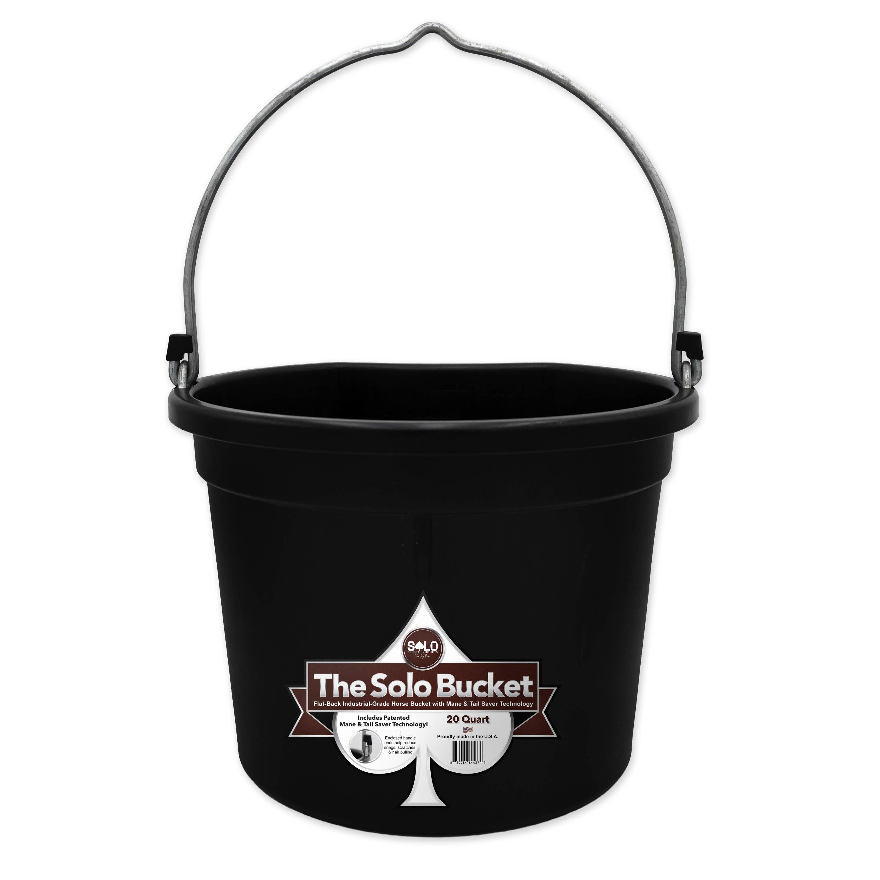 The Solo Bucket - 20 Quart Flat-Backed Bucket