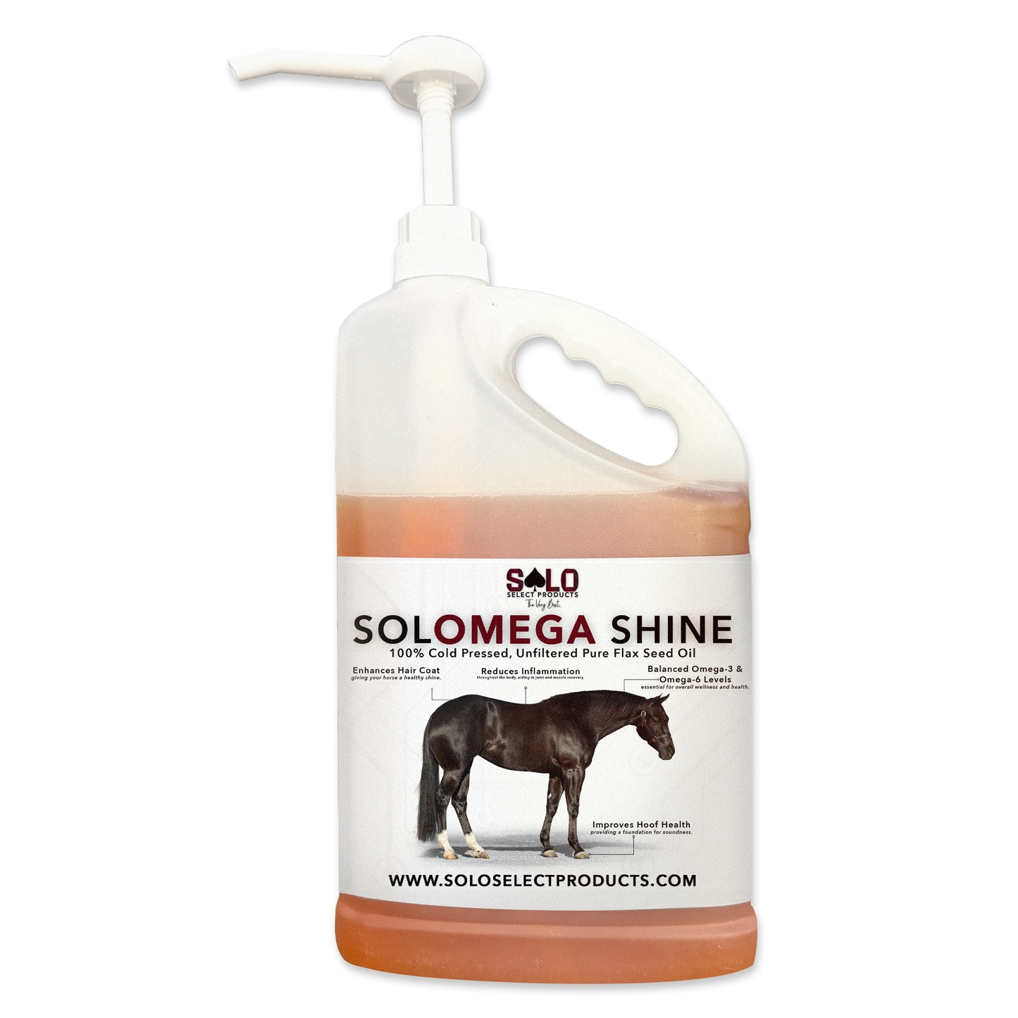 SoloMega Shine: 100% Pure Flax Oil